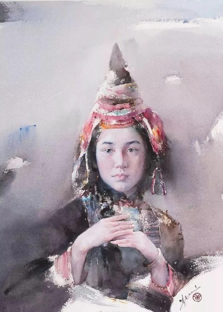  极致|中国水彩：大笔触画出霸屏水彩，光感够绝，极致东方的美！