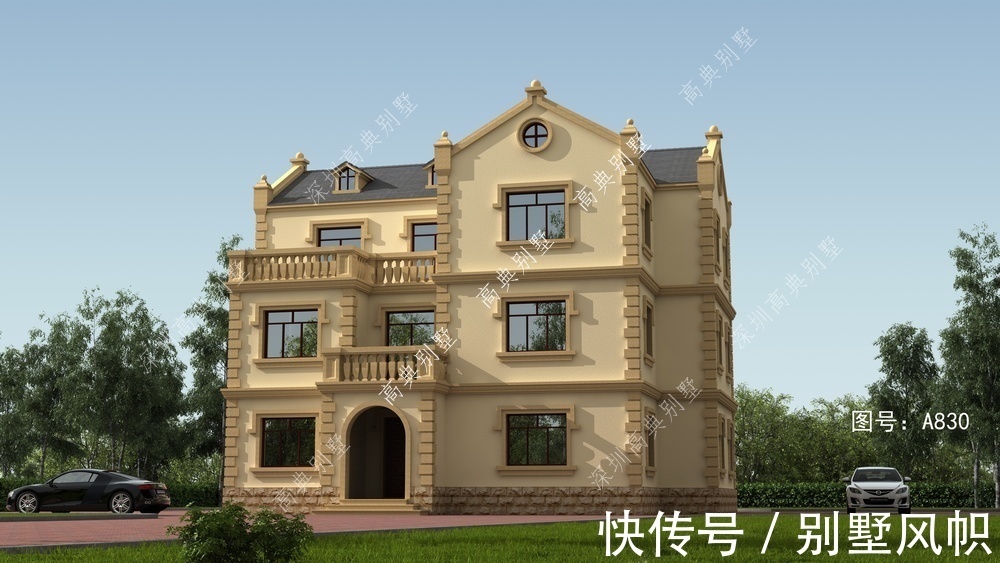 别墅|这款农村自建别墅，立体感强，整体温馨美观。