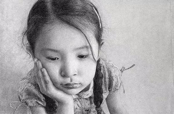 素描#乌克兰画家丹尼斯·切尔诺夫-头像、静物素描