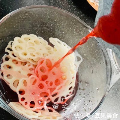 苋菜汁|糖醋胭脂藕 纯净素食
