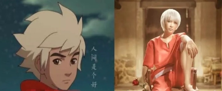 男二|大鱼海棠真人演绎,女主椿甜美可爱,男二湫真人确定没误解错?