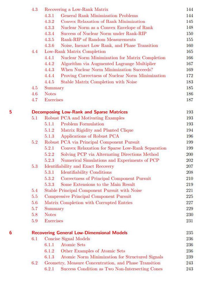  新书|UC伯克利马毅七年力作！700页新书探究低维模型与高维数据分析