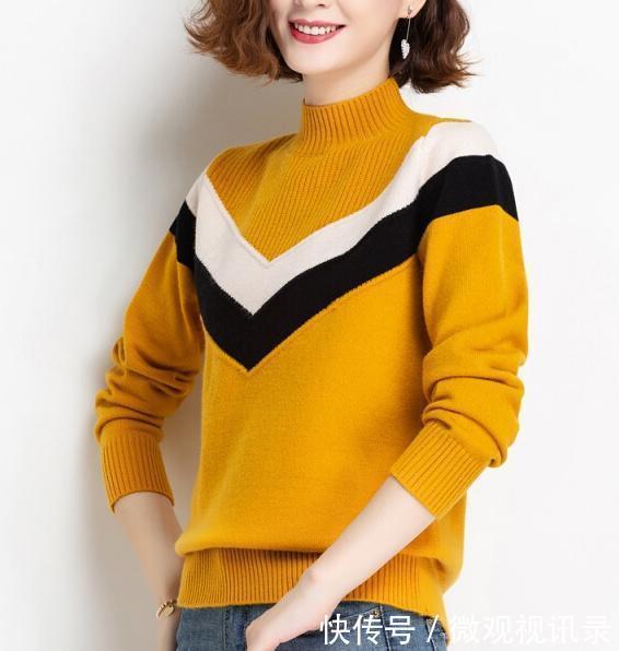 女人|女人打扮的漂亮点,冬天建议多穿这样的针织衫,洋气又时尚