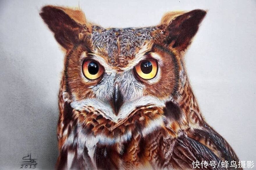 肖像&有这水平还要相机干嘛?30张圆珠笔画,图1画了一个月细到毛孔