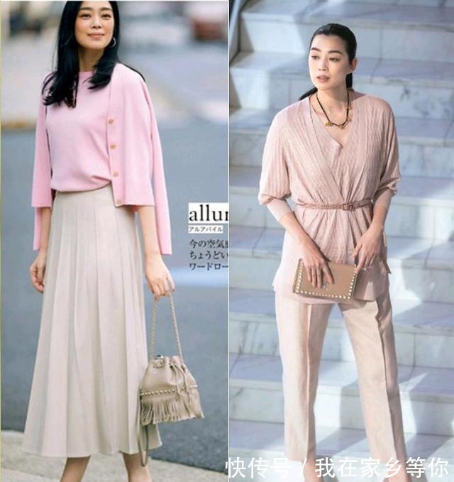 穿搭 女人40岁后凭什么敢穿“粉色”4个搭配技巧,不装嫩不显老!