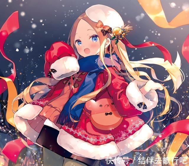 日本画师笔下的圣诞妹子们,戴着圣诞帽的爱莉酱好可爱