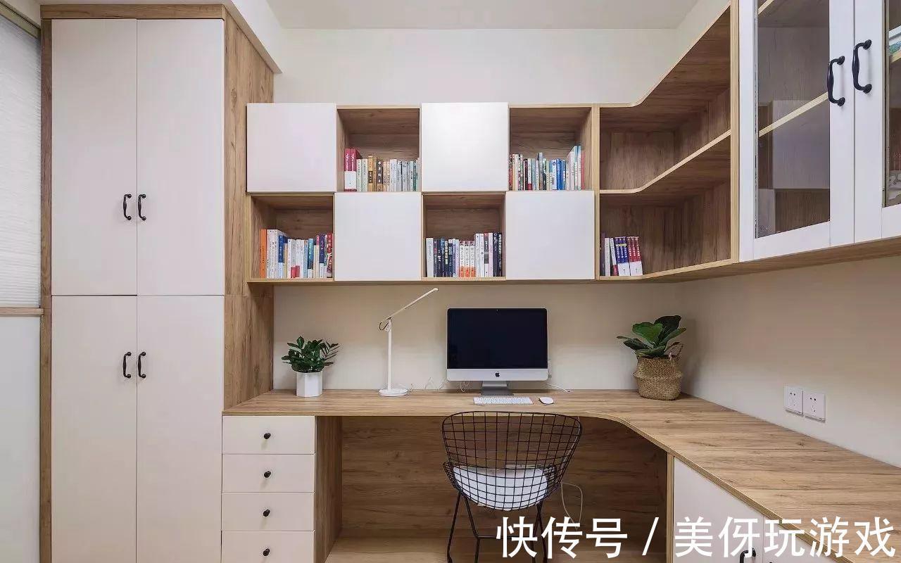 台面|小户型:小卧室一定要装个书桌柜,不占空间还可以当书房用!