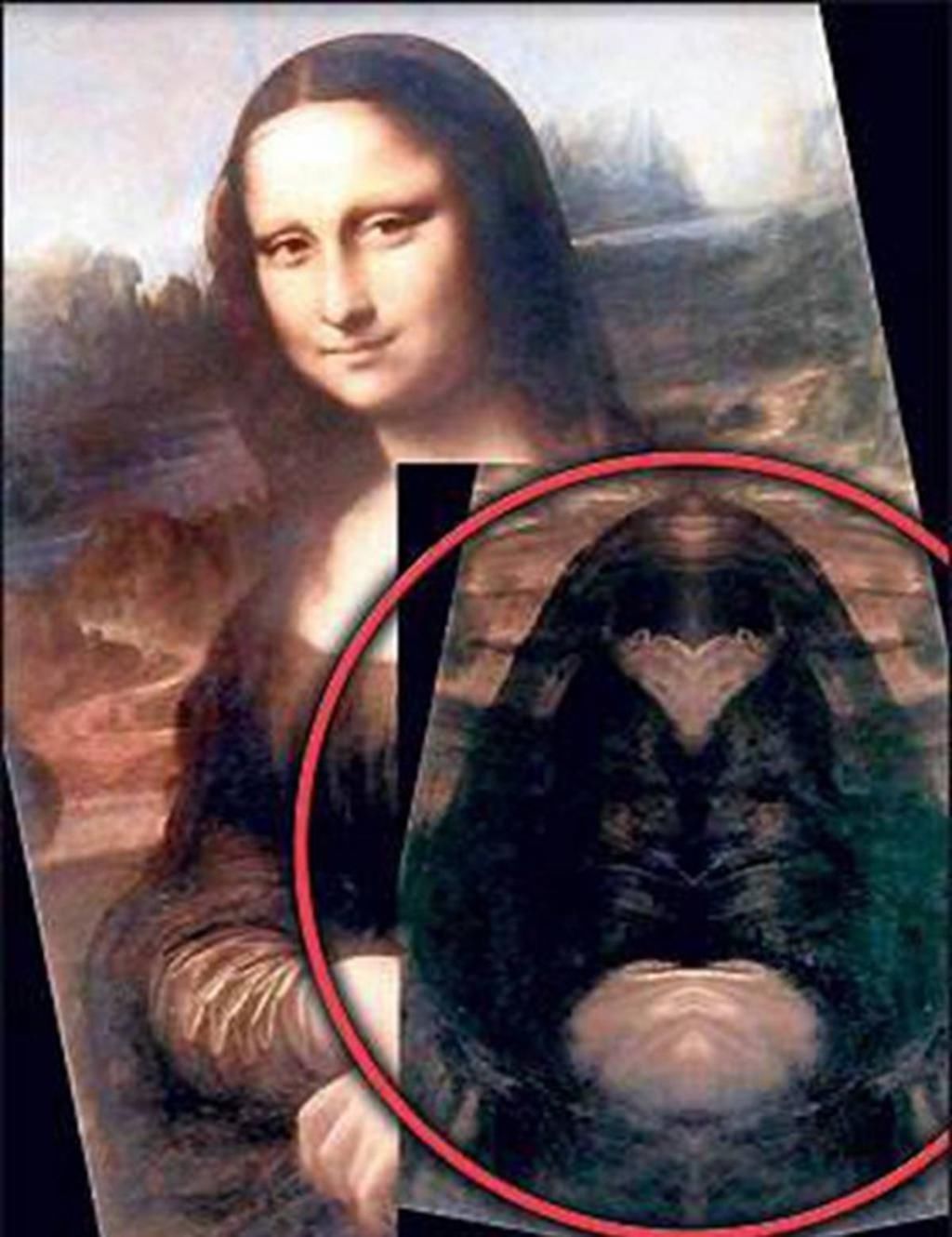 达芬奇|蒙娜丽莎的秘密,分层扫描后,发现画作竟然分四层,出现四种动物