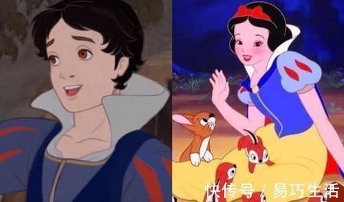 白雪公主|当迪士尼公主变成男孩子,白雪公主超帅,艾莎和安娜配一脸
