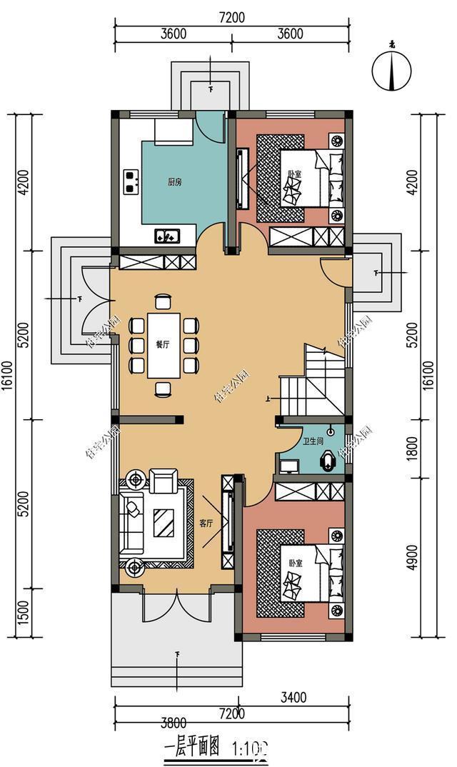 建房|面宽窄到仅有7米，农村这样建房，挑空客厅、屋顶晒台全都有