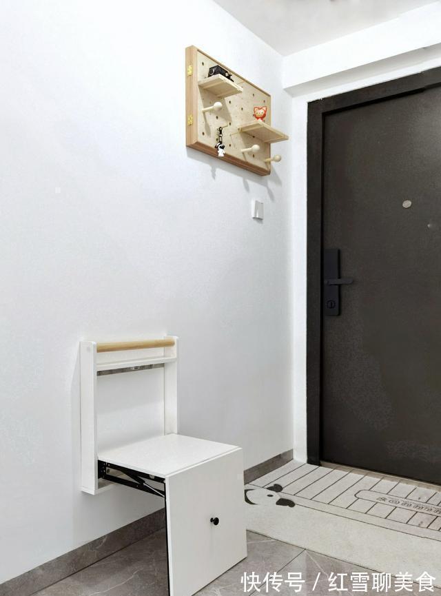 玄关|80平三房装修花了35W,婆婆负责监工,全屋效果美滋滋,太幸福了