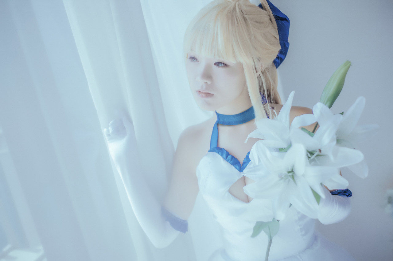 lily|saber lily蓝百合cosplay