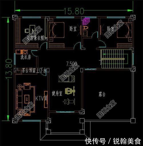 x2|农村15米乘14米的三层房屋，兼具颜值与实力，布局我给100分