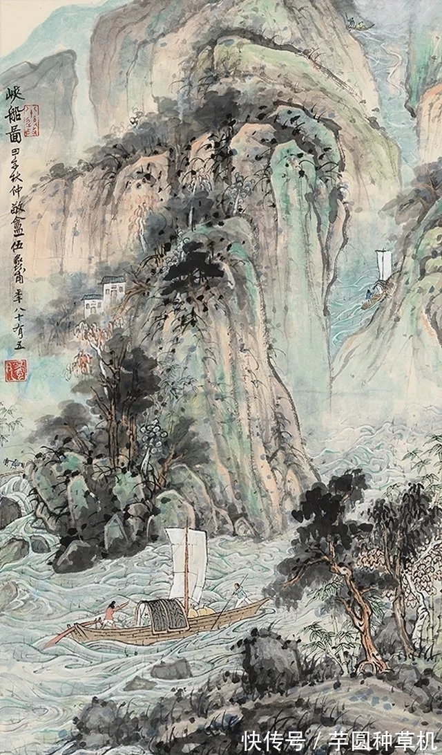 山水画@清润古朴|伍蠡甫山水画