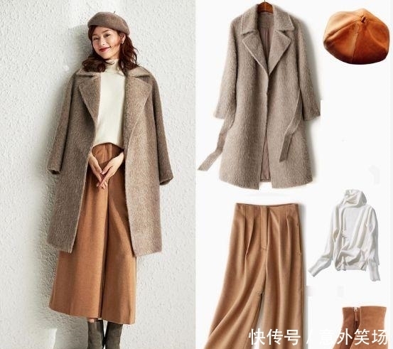  穿着|秋冬毛呢大衣搭配，随意搭裙子或裤子，可以让穿着更简单保暖！