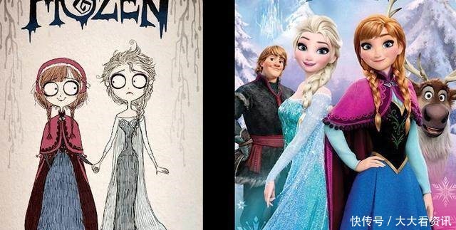 样子|当迪士尼动画变成暗黑风,艾莎和白雪公主的样子有点可怕!
