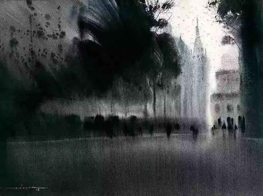 画家&秘鲁画家 尼古拉斯 水墨淋漓的水彩画