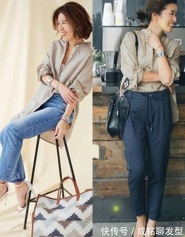 直子|49岁的大草直子太会穿,堪称小个子穿搭典范,简约时尚高级感满满