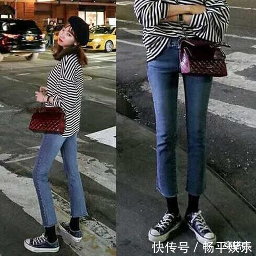 牛仔裤 我说媳妇怎么不穿小脚裤了,原来是爱上了牛仔裤,遮肉又时尚