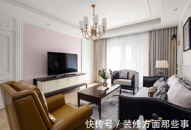 美式|140平美式三居室全屋简洁大方,让人看着很舒服