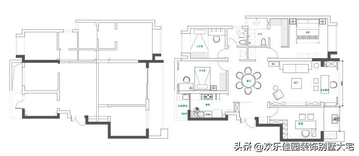 茶余饭|137平法式复古，让一家四口都有独立空间