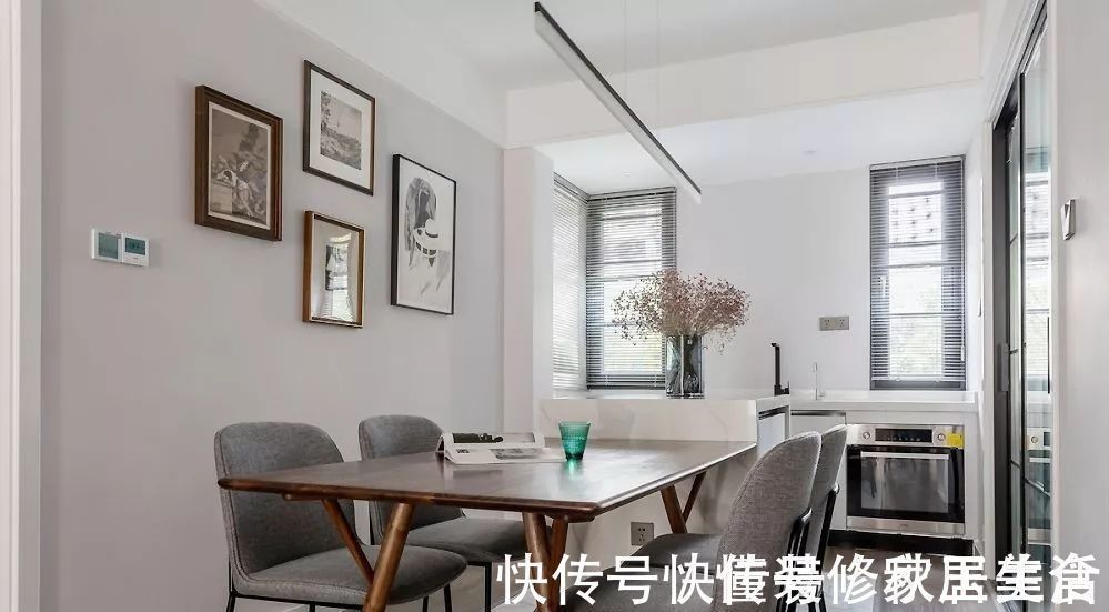 效果图|110㎡现代风格装修效果图,简约舒适的小资格调!