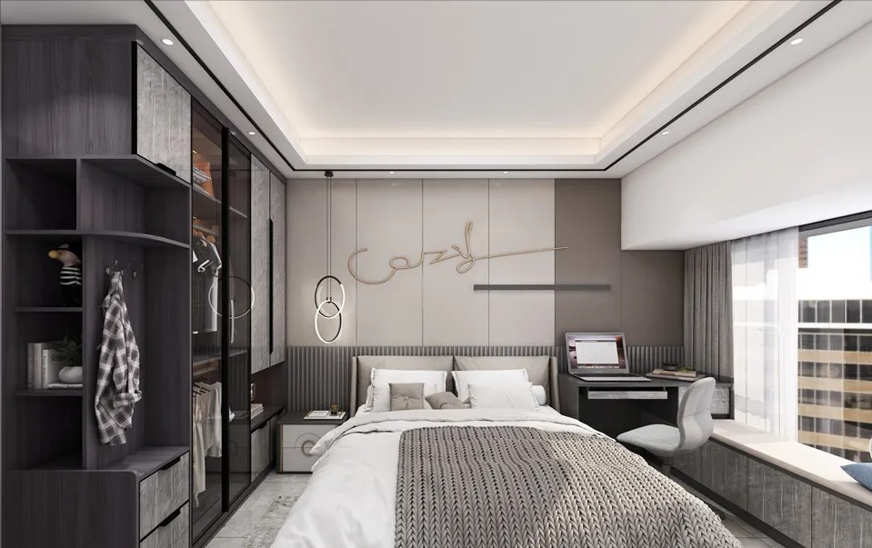 衣柜|喜欢深色系不能错过的设计,这套4房两厅尽显高级