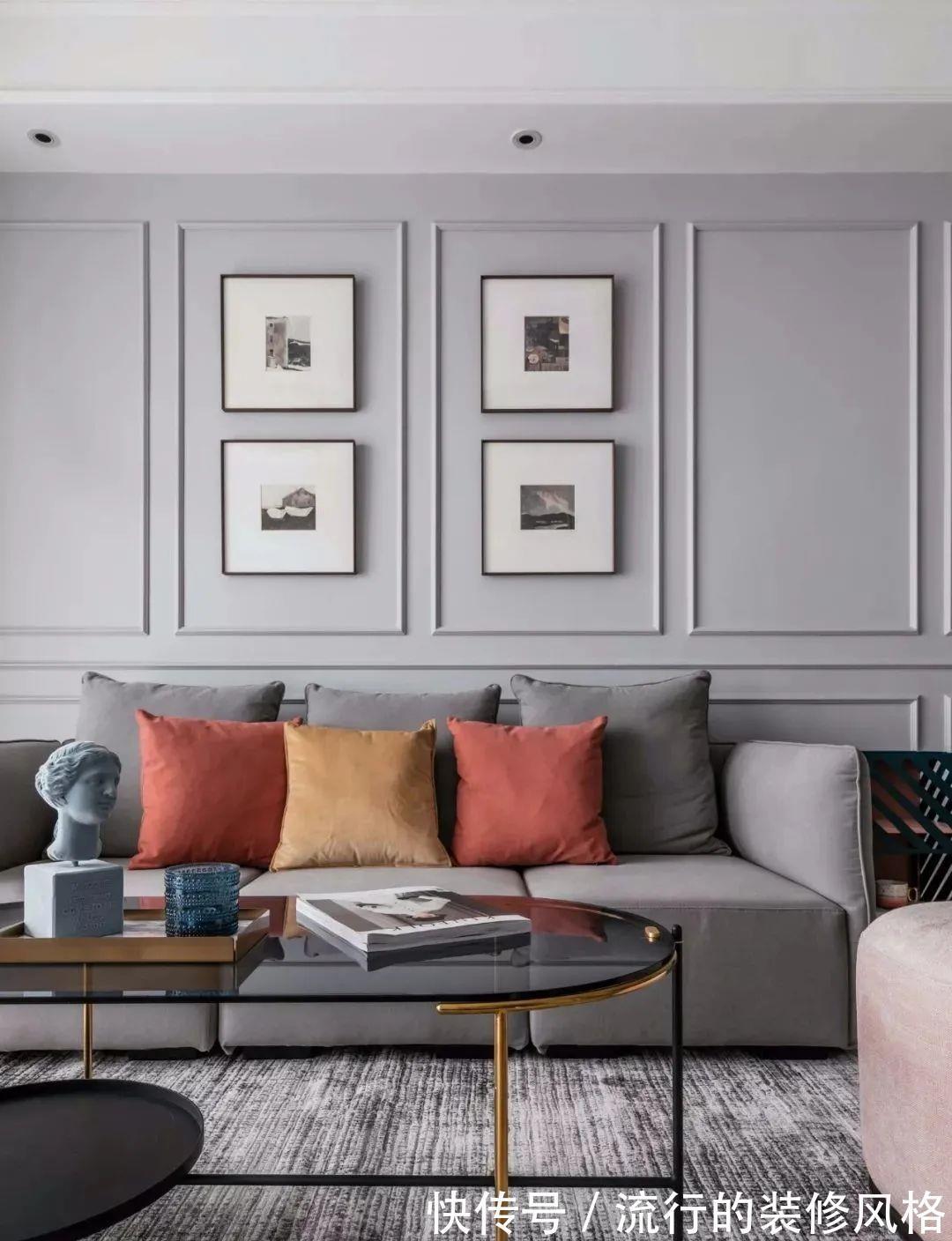 立体感|125㎡简约美式风，装修效果气度不凡，朋友看了都嫉妒！