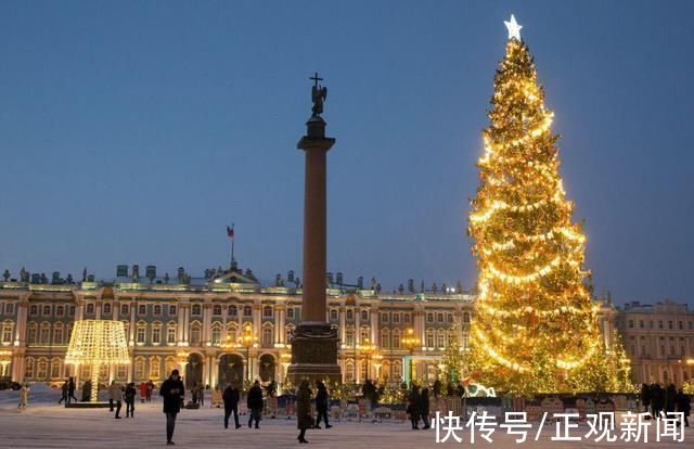 冬宫广场|圣彼得堡冬宫广场扮靓迎新年