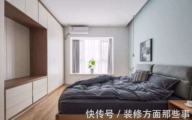 书桌|128㎡北欧四居室,横厅布局,你以为中间是隔断,结果是书桌