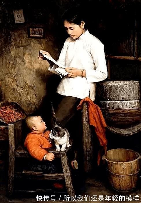 中国农村&绝对硬实力,火遍全球的油画作品,承载了一代人的深刻记忆,张张感人至深~