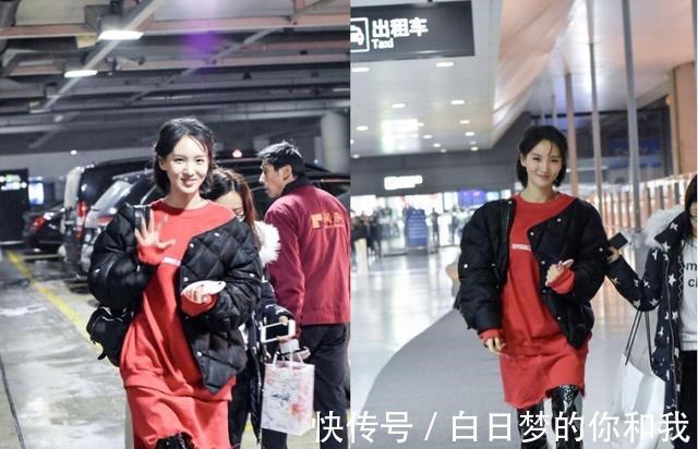 伞裙！金晨业务能力好，穿超遮肉的刺绣伞裙出镜，压腿劈叉都能轻松完成！