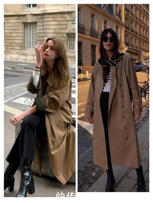 初春首件单品一定是风衣，穿对随性又优雅，看潮人出街就知道了