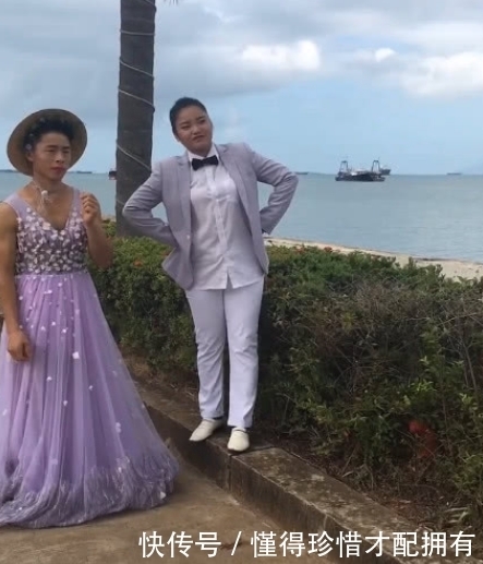 新娘的衣服|新人拍另类婚纱照,男扮女装别具创意,最后成片新娘太妖艳