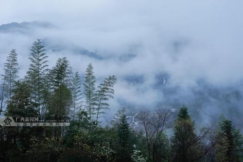 广西全州：天湖景区雨后云雾缭绕如仙境(组图)