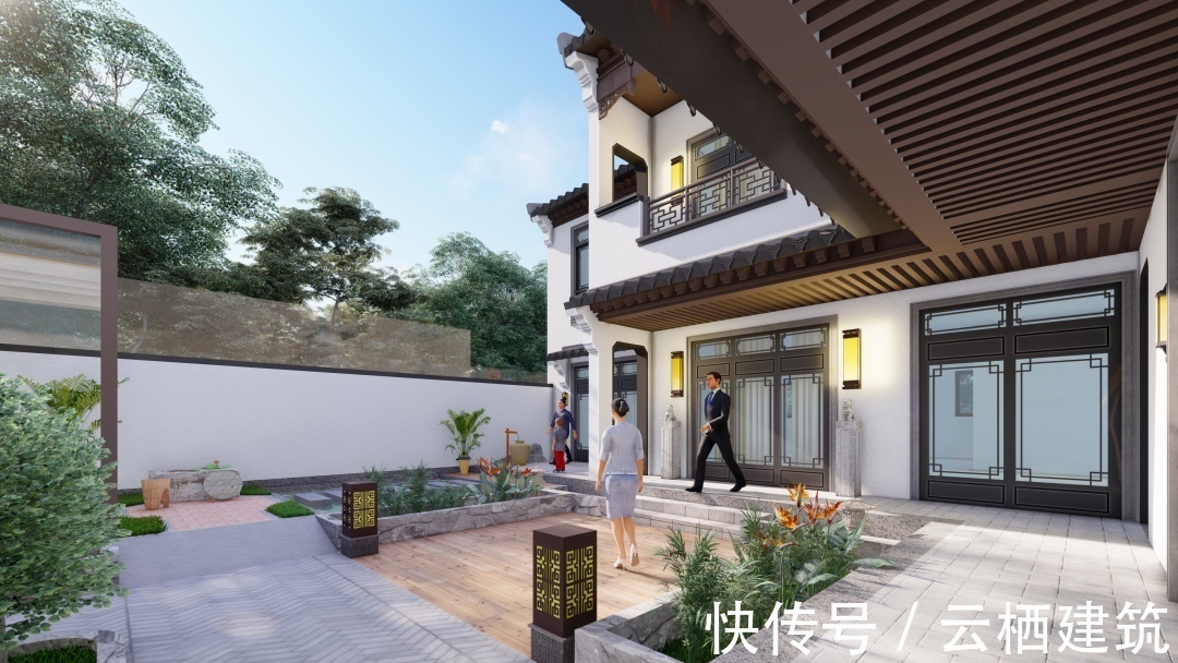 娱乐室|安徽二层中式合院,15.6m×25.7m