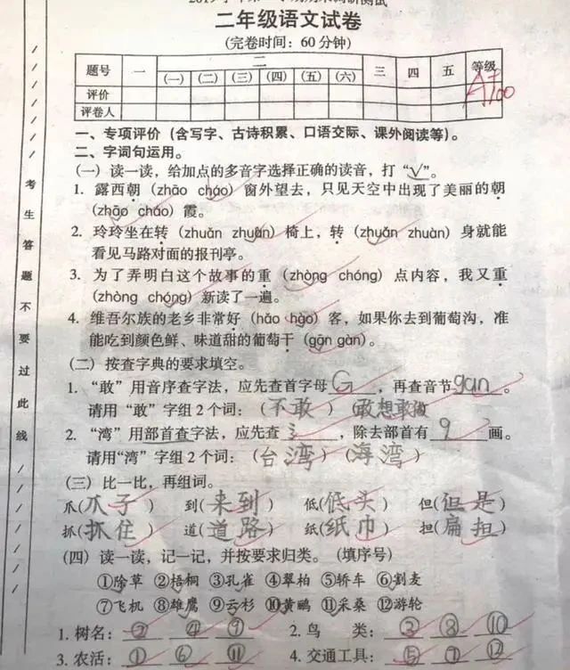 家长晒二年级学霸的考试作文，字迹堪比“印刷体”，成传阅的焦点