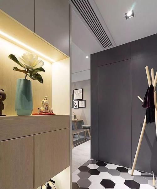 瓷砖|玄关,别再通铺瓷砖了,当下年轻人都喜欢这样装,也太好看了吧