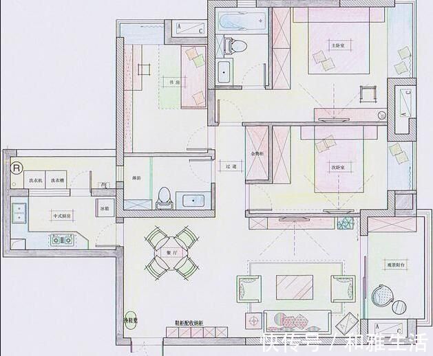 新房|四口之家的130㎡新房，软装招亲朋好友稀罕，说设计得太好了