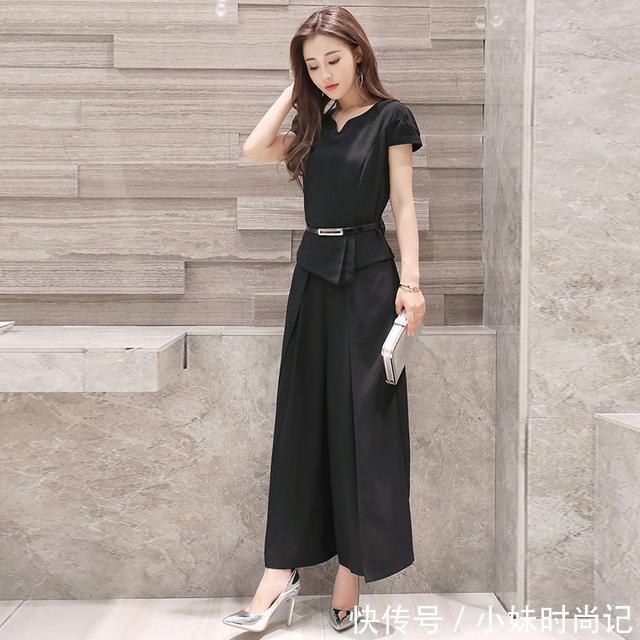套装|短袖+阔腿裤套装,飘逸的视觉,透出你洒脱的个性
