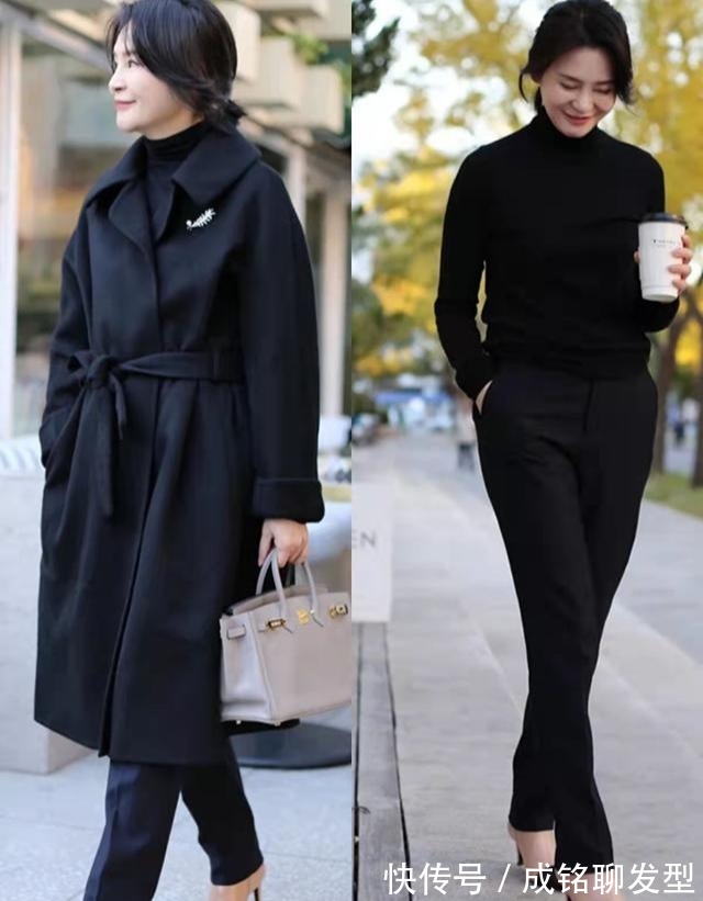 中年女人|中年女人冬装这样穿搭,优雅大气又有时尚感,保暖舒适还显年轻