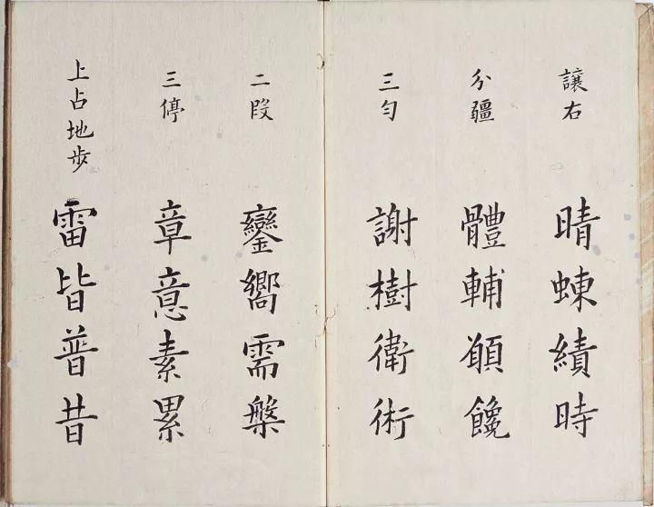 李淳|明代楷书字帖《李淳大字结构八十四法》欣赏