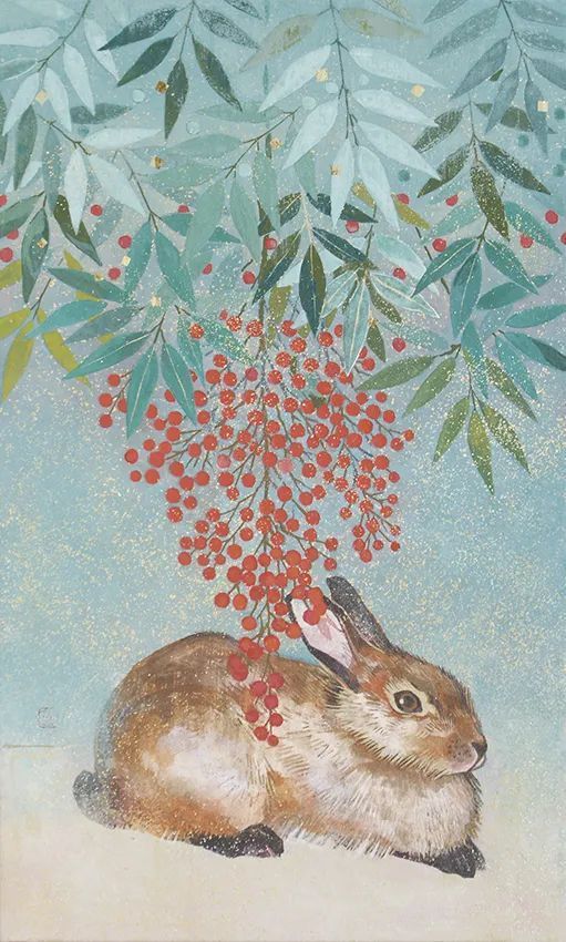 画家#这位日本画家的画有一种静谧的精致感,唤起一种沉思、空灵的感觉