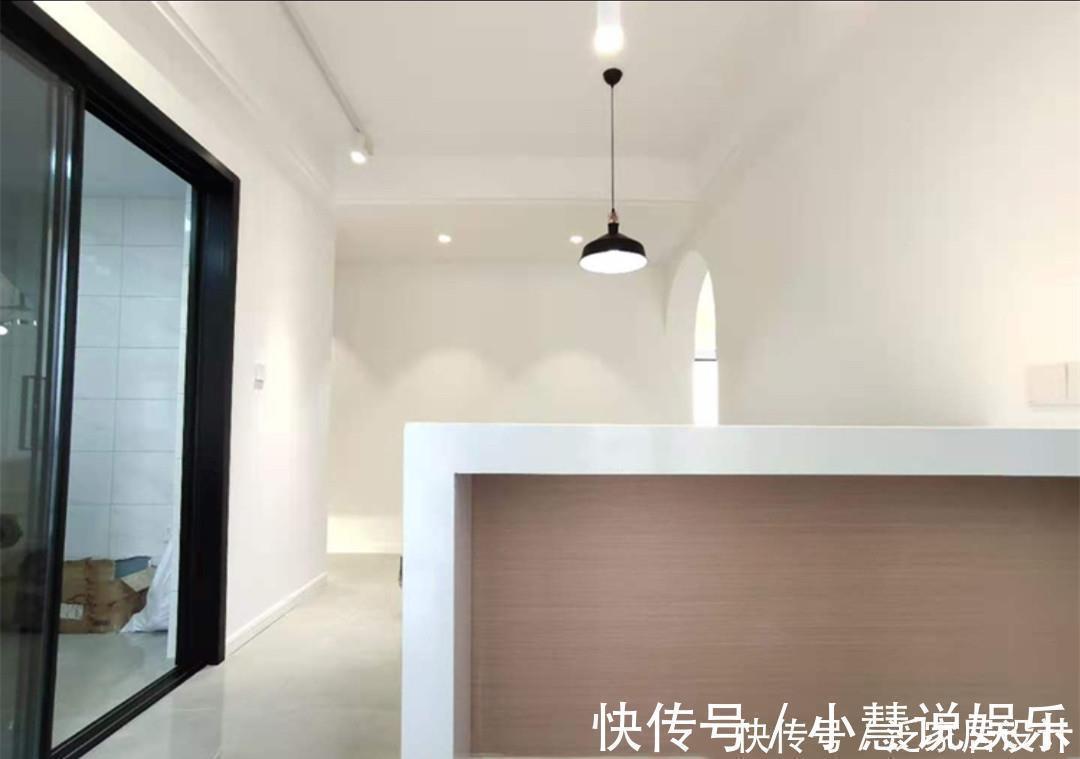 吧台|晒晒我刚装完的家!满屋大白墙干净整洁,朋友却说单调又空旷