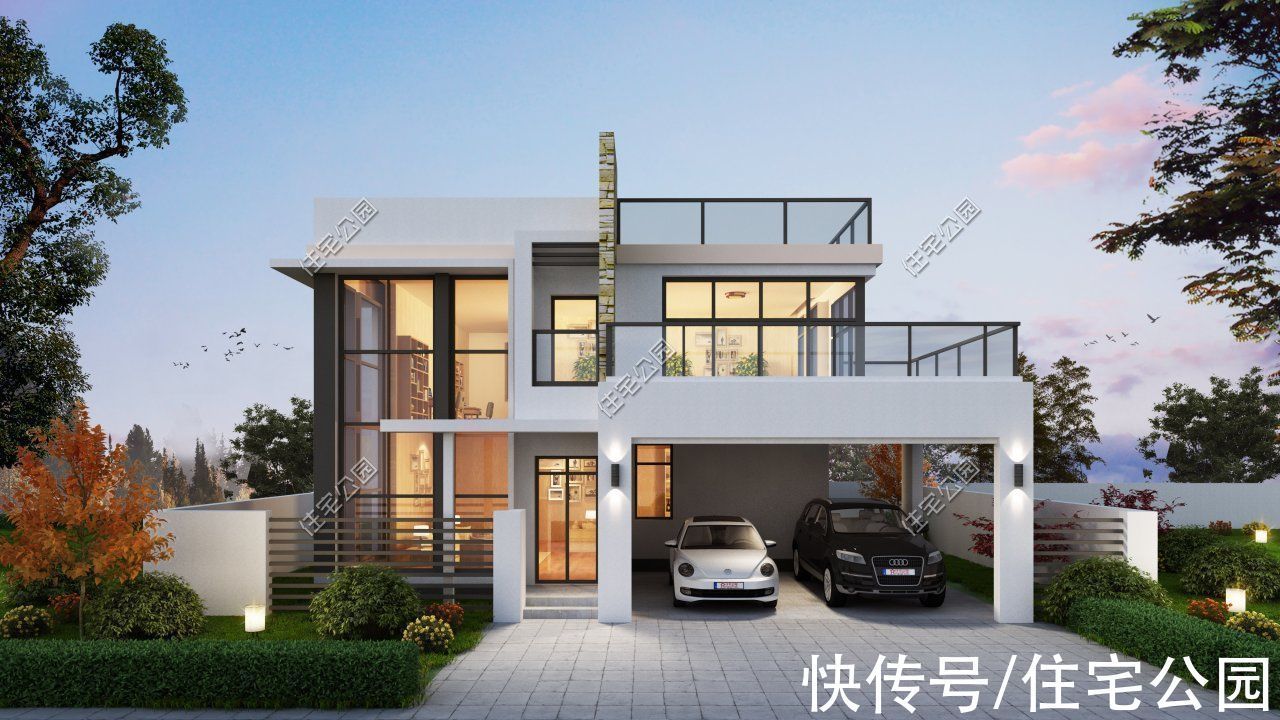 阳台|农村建房想要节约预算?小宅教你这样设计,施工难度不高还好看