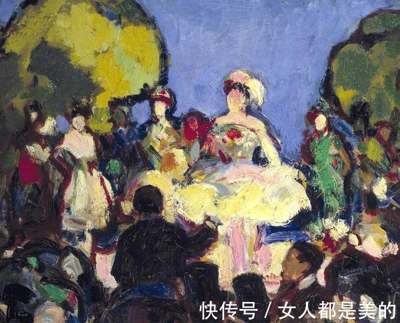 弗格森!他的油画风格多变,受野兽派启发,晚年成为苏格兰色彩大师