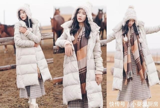 围巾|冬天羽绒服+围巾,这么搭原来可以这么好看,时髦保暖又显瘦!