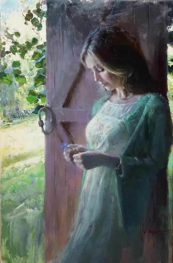 ·沃利戈夫|弗拉基米尔·沃利戈夫 的笔下，夏日繁花，娇媚女子，岁月静好