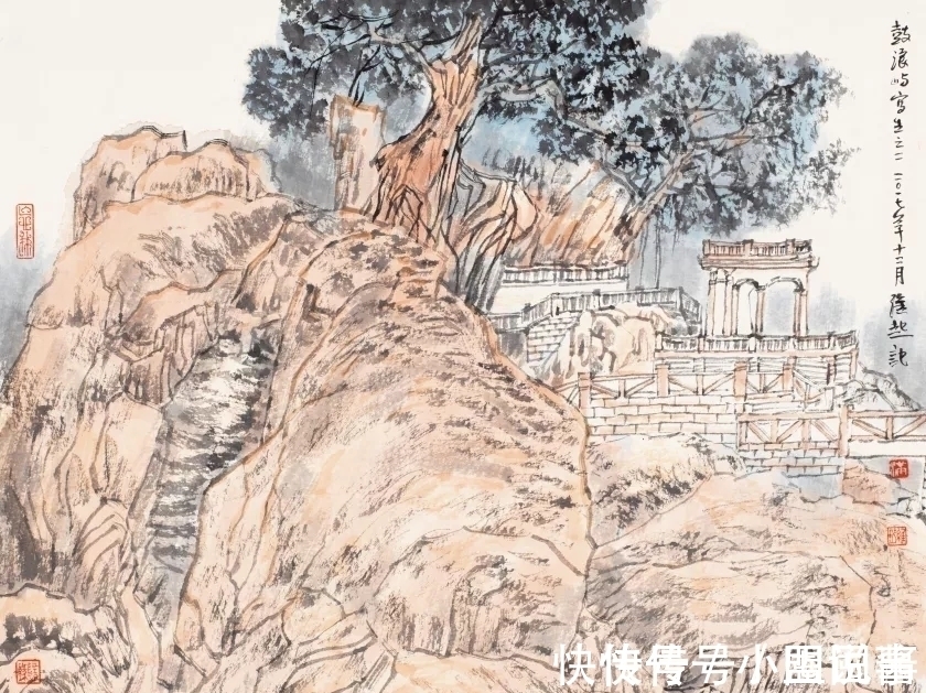 满维起@中国水墨画院|老骥伏枥,总有新意,满维起山水写生新作