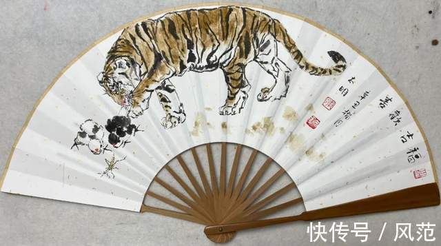 中国画!《书画南北方》陈太明画虎